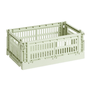 Recycled material basket mint green S Colour Crate - HAY - The Cool Republic