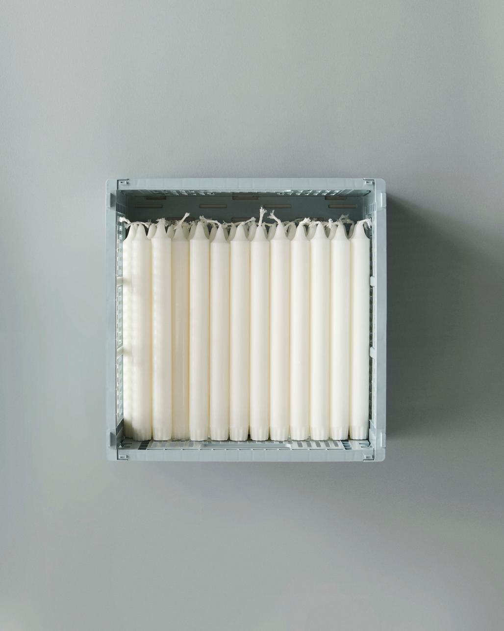 Panier en plastique recyclé bleu gris 53 x 34,5 x 18,5 cm Colour Crate - HAY - The Cool Republic