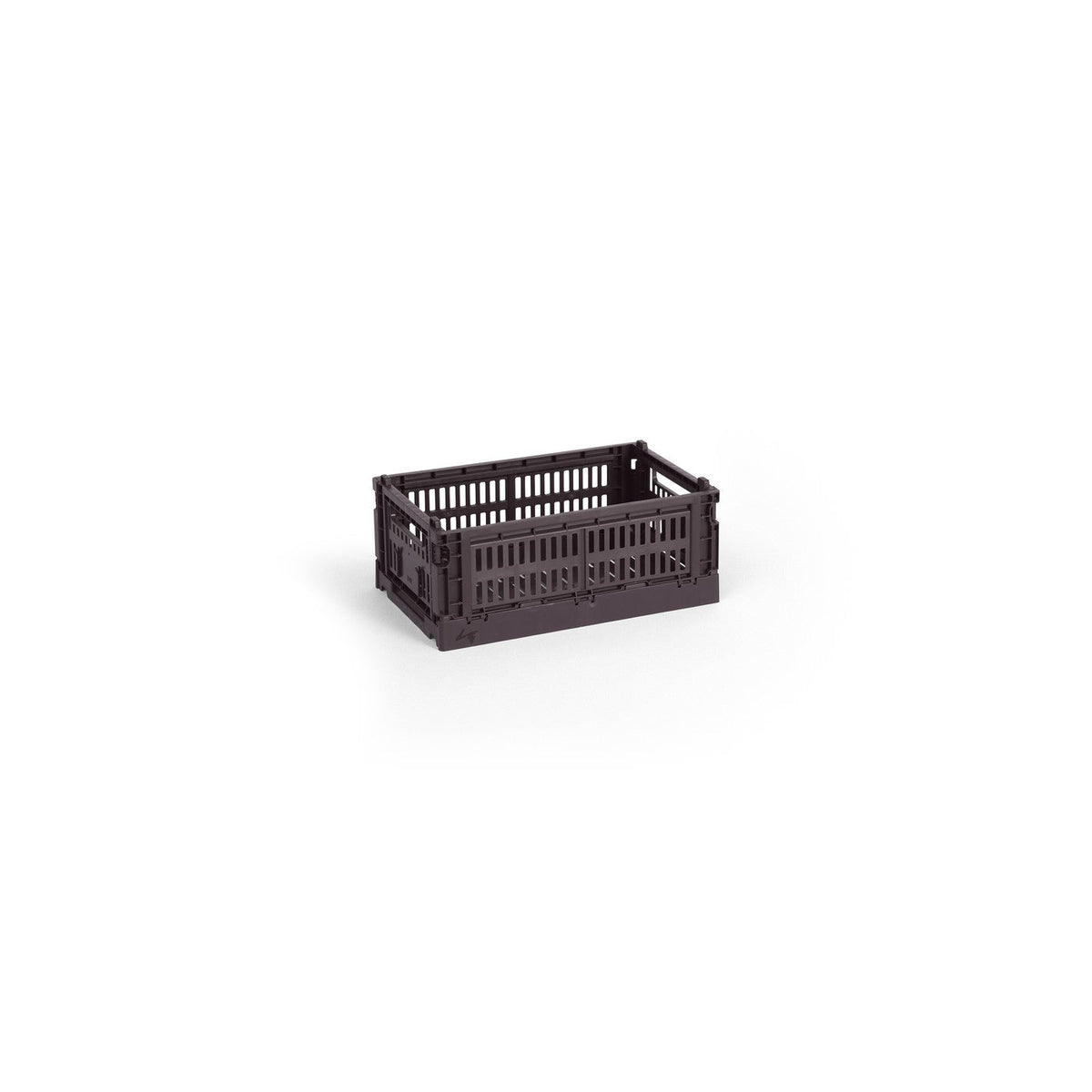 Panier en plastique recyclé bordeaux 26,5 x 17 x 10,5 cm Colour Crate - HAY - The Cool Republic