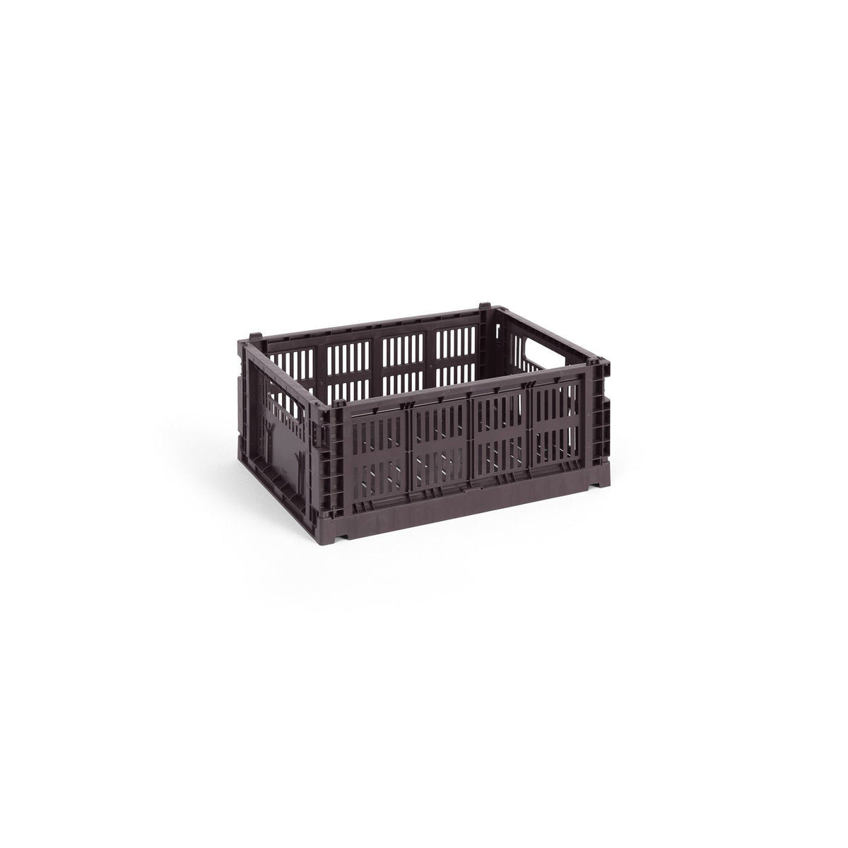 Panier en plastique recyclé bordeaux 26,5 x 34,5 x 14 cm Colour Crate - HAY - The Cool Republic