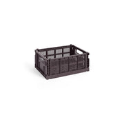 Panier en plastique recyclé bordeaux 26,5 x 34,5 x 14 cm Colour Crate - HAY - The Cool Republic