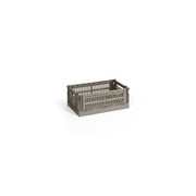 Panier en plastique recyclé gris chaud 26,5 x 17 x 10,5 cm Colour Crate - HAY - The Cool Republic