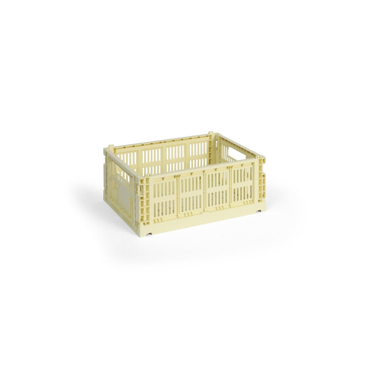 Panier en plastique recyclé jaune clair 26,5 x 34,5 x 14 cm Colour Crate - HAY - The Cool Republic