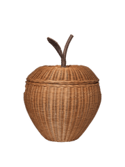 Panier en rotin tressé naturel 55 x 70 cm Apple - Ferm Living - The Cool Republic