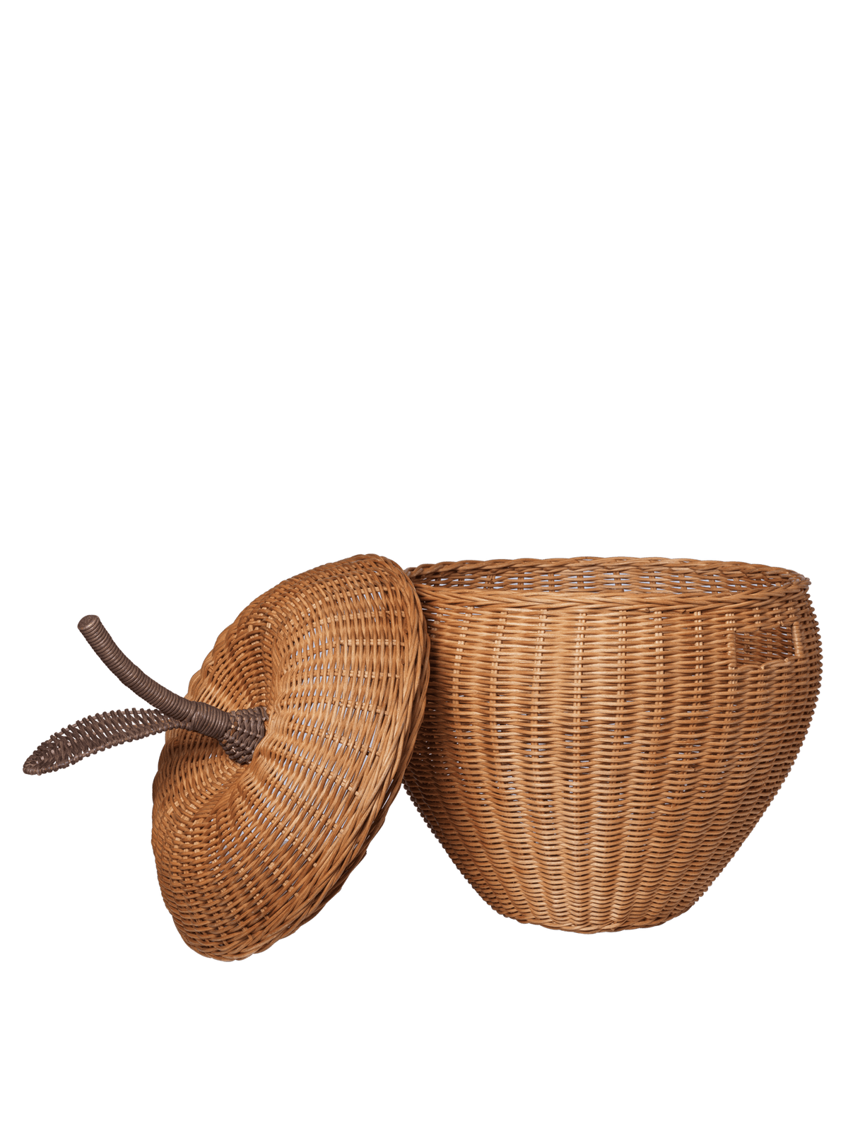 Panier en rotin tressé naturel 55 x 70 cm Apple - Ferm Living - The Cool Republic