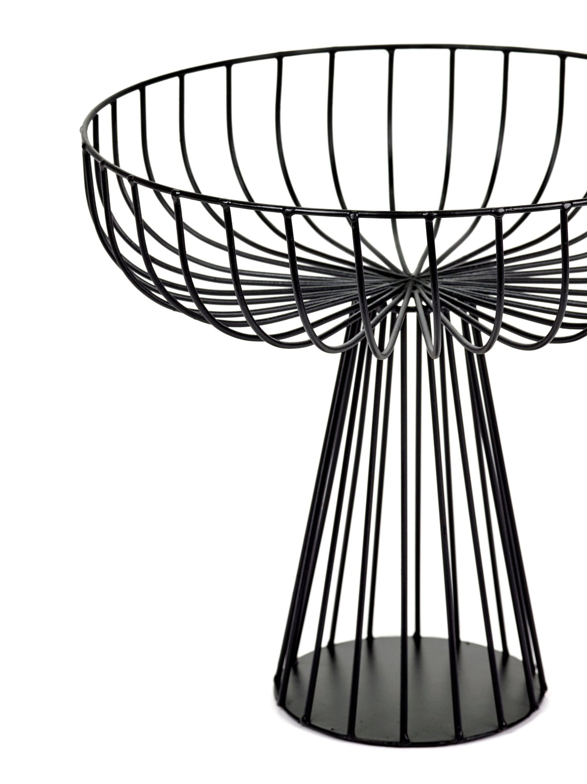 Panier haut en fer noir 30x28cm Catu - Serax - The Cool Republic