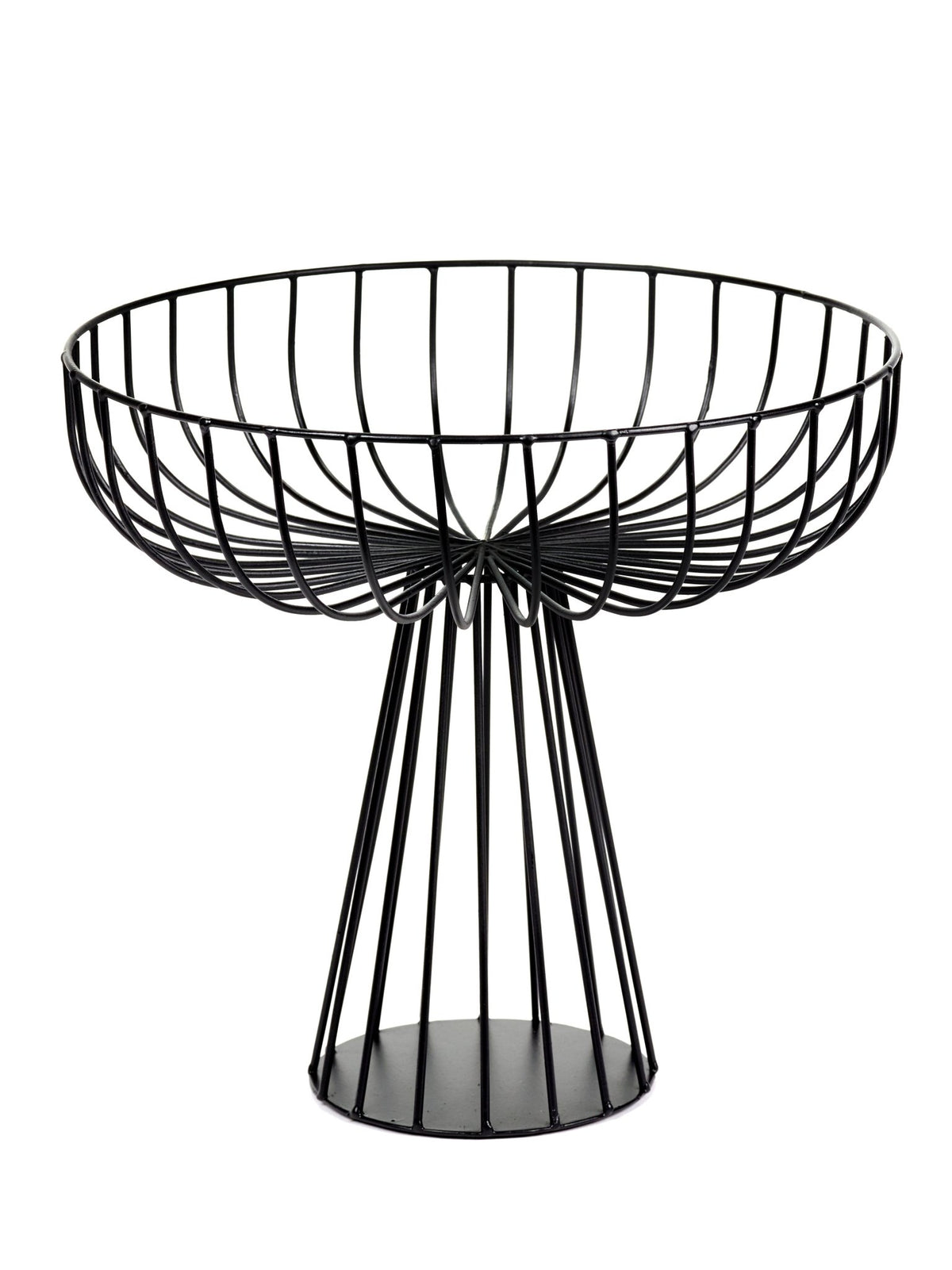 Panier haut en fer noir 30x28cm Catu - Serax - The Cool Republic