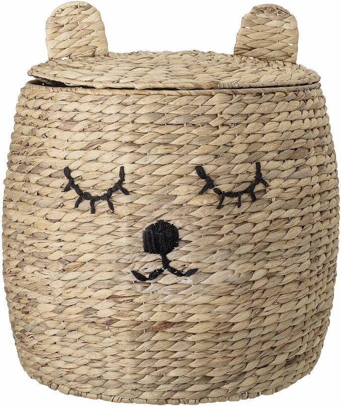 Panier ours en jonc Nature - Bloomingville mini - The Cool Republic