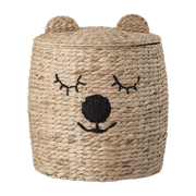 Panier ours en jonc Nature - Bloomingville mini - The Cool Republic