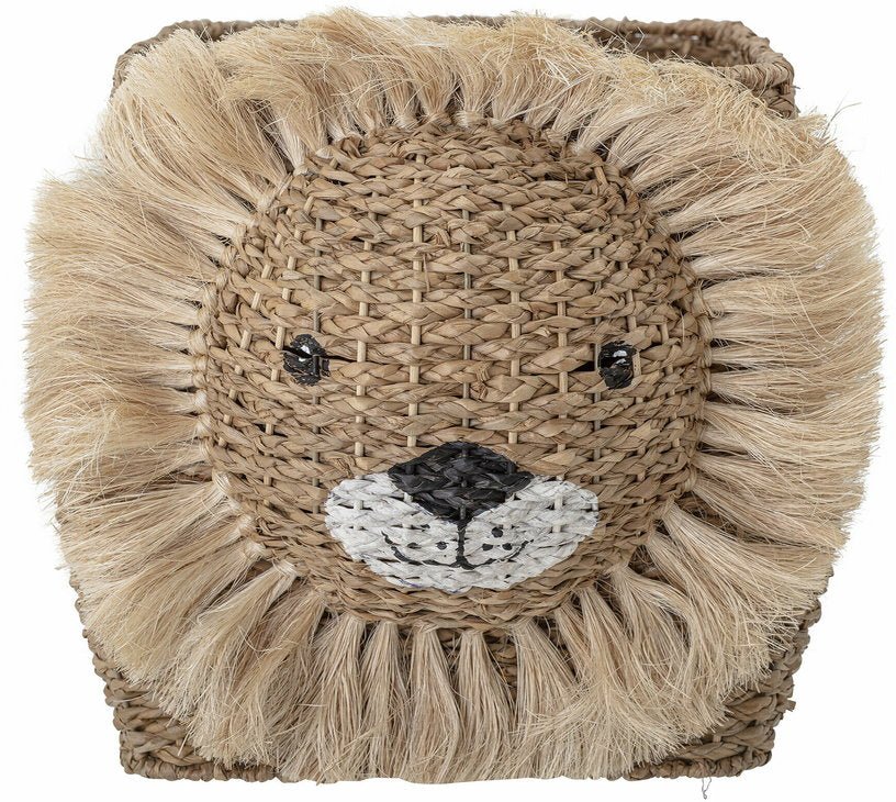 Panier pour enfant en fibres naturelles lion Harrison - Bloomingville Mini - The Cool Republic