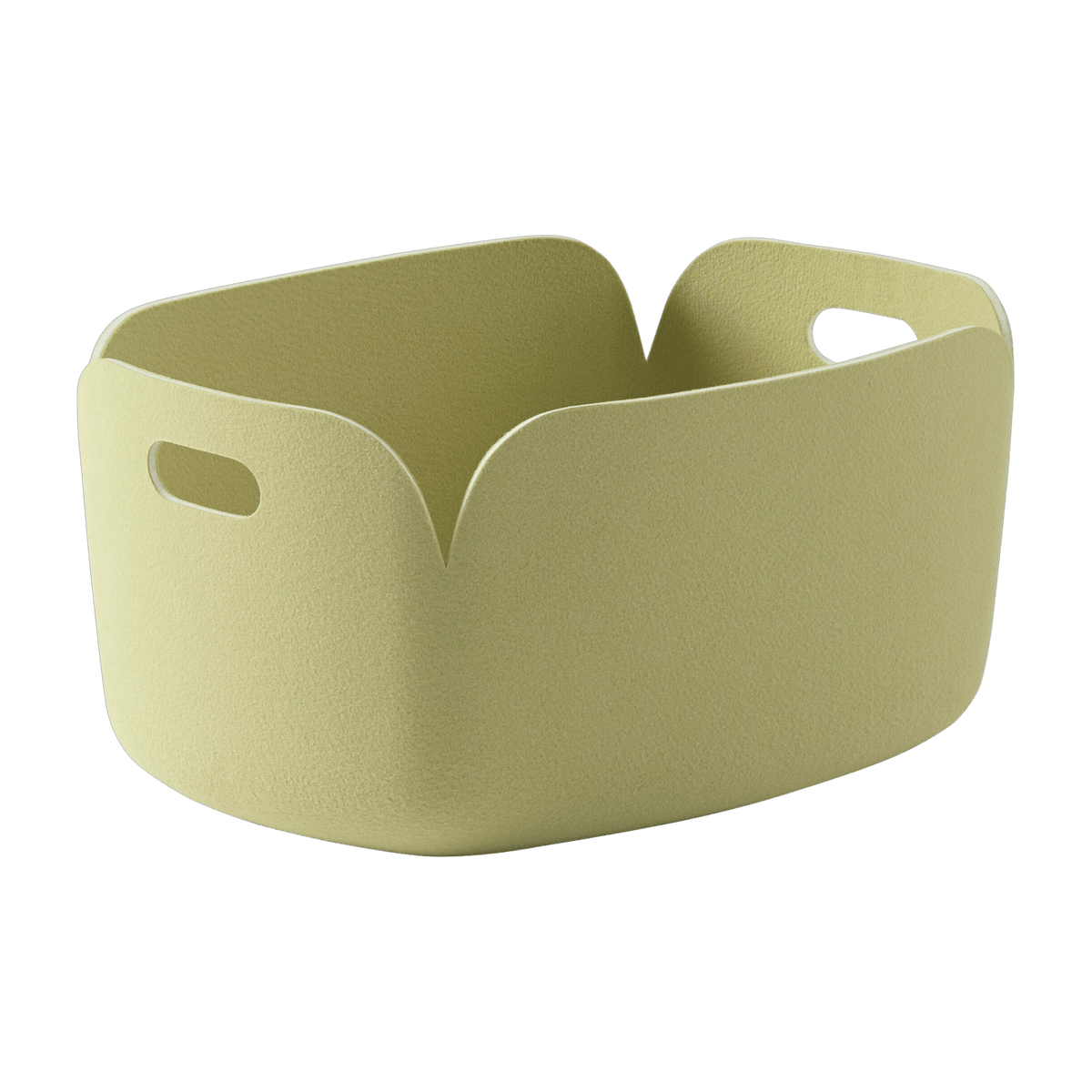 Panier rectangulaire beige vert Restore - Muuto - The Cool Republic