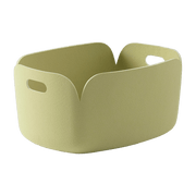 Panier rectangulaire beige vert Restore - Muuto - The Cool Republic