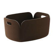 Panier rectangulaire marron foncé Restore - Muuto - The Cool Republic