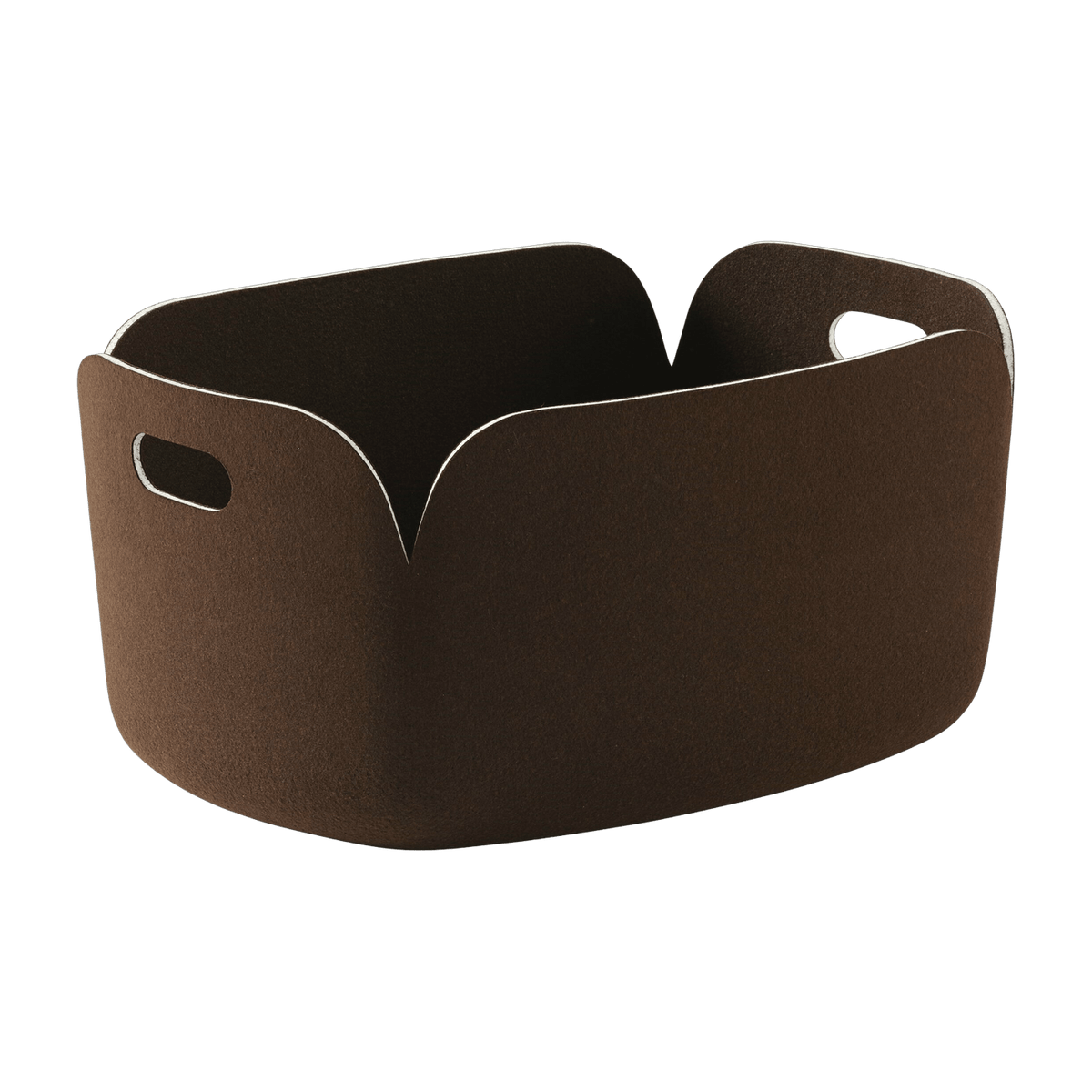 Panier rectangulaire marron foncé Restore - Muuto - The Cool Republic