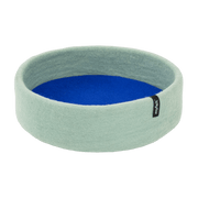 Panier rond pour chat en laine turquoise et bleu royal 60cm Fine - Myfelt - The Cool Republic