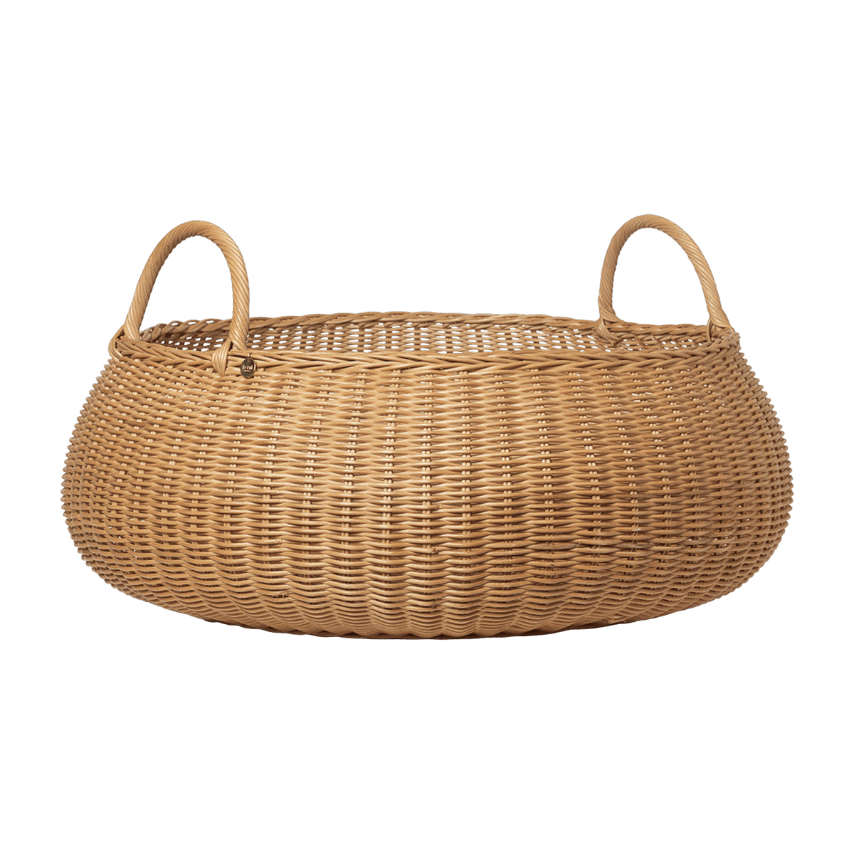 Panier tressé en rotin marron - Ferm living - The Cool Republic