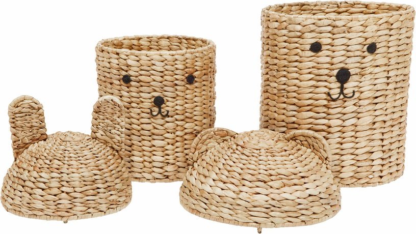 Paniers de rangement en rotin marron Bear & Rabbit - OYOY - The Cool Republic