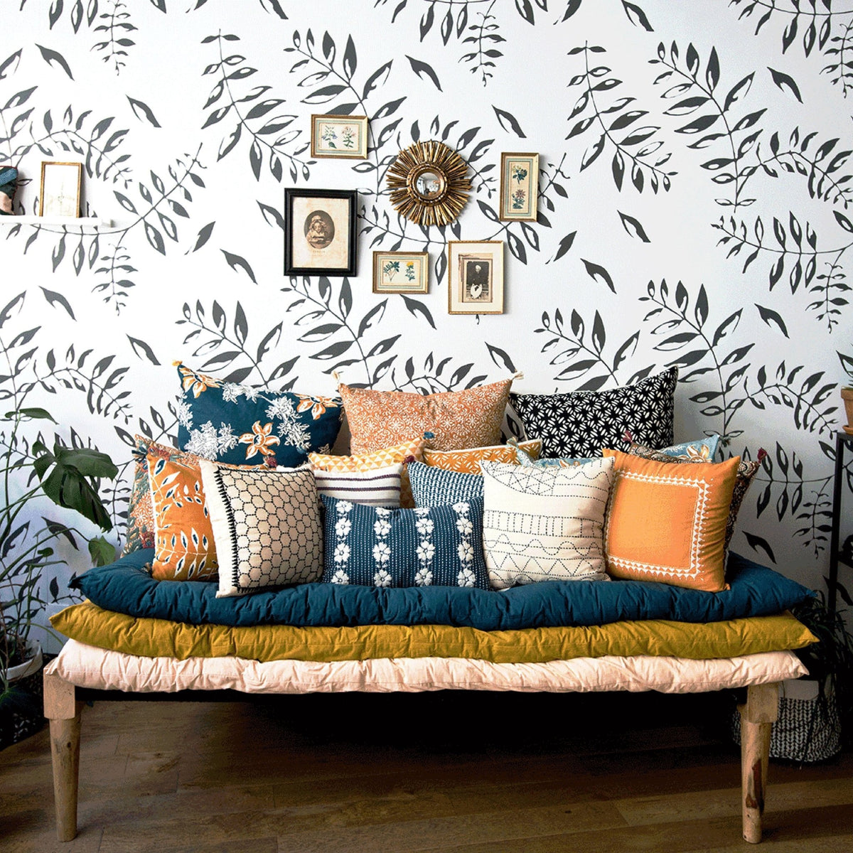 Panneau de papier peint blanc Jamini 3 - MUES Design - The Cool Republic