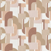 Papier peint art déco terracotta 192x270 cm Syntone - Edito
