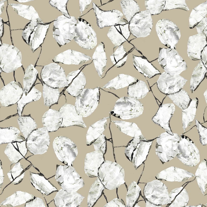 Papier peint beige Monnaie de Pape Raccordable - Edito - The Cool Republic