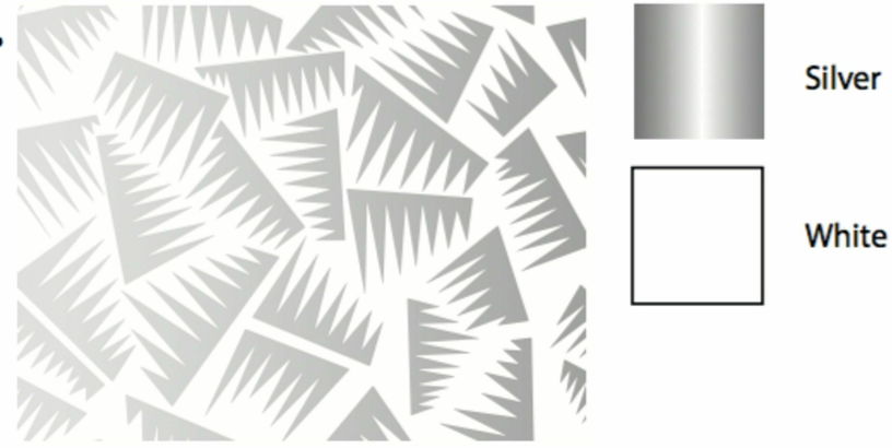 Papier peint blanc et argent Jer - La Chance - The Cool Republic