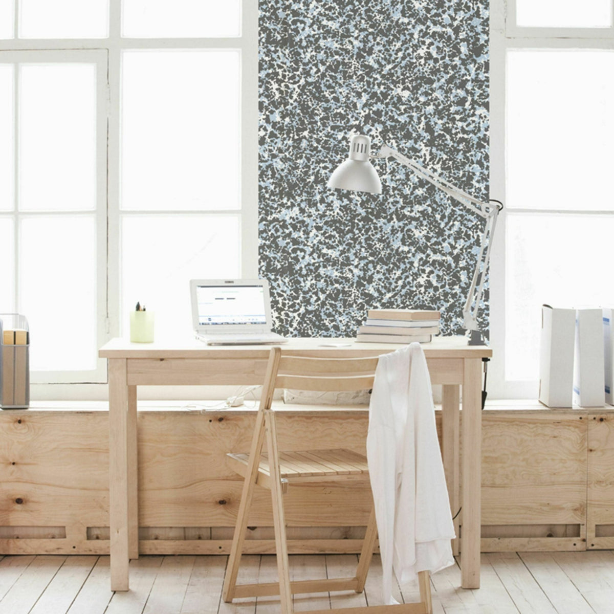 Papier peint bleu Beaux Arts Raccordable - Edito - The Cool Republic