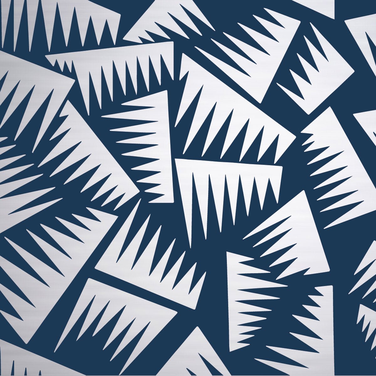 Papier peint bleu et argent Jer - La Chance - The Cool Republic