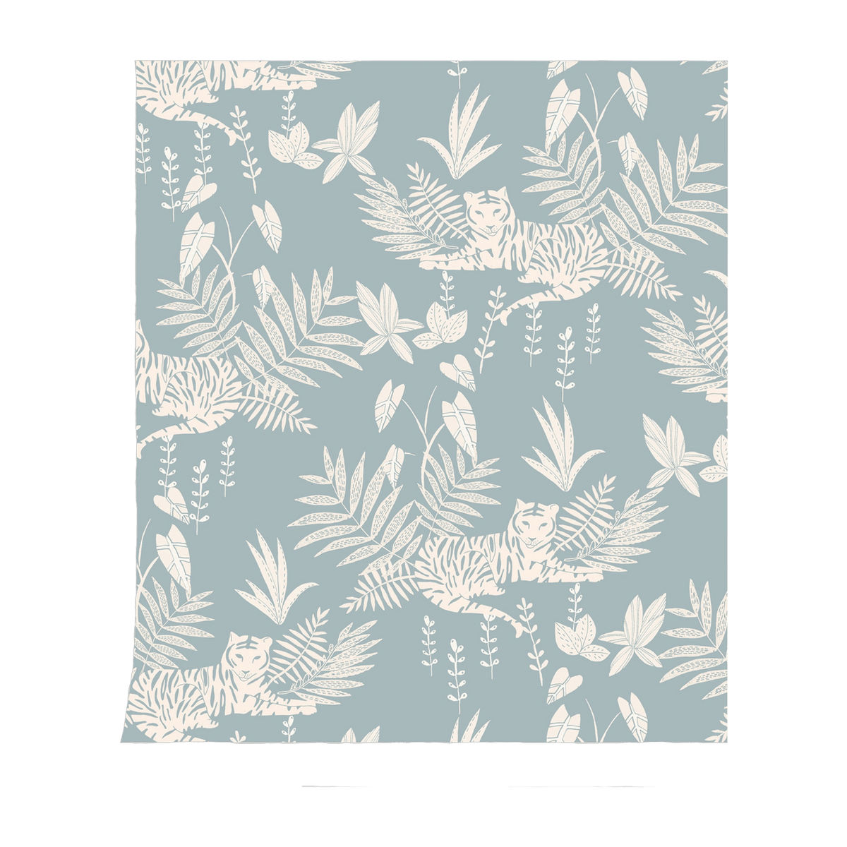 Papier peint bleu Jungle - Season Paper - The Cool Republic