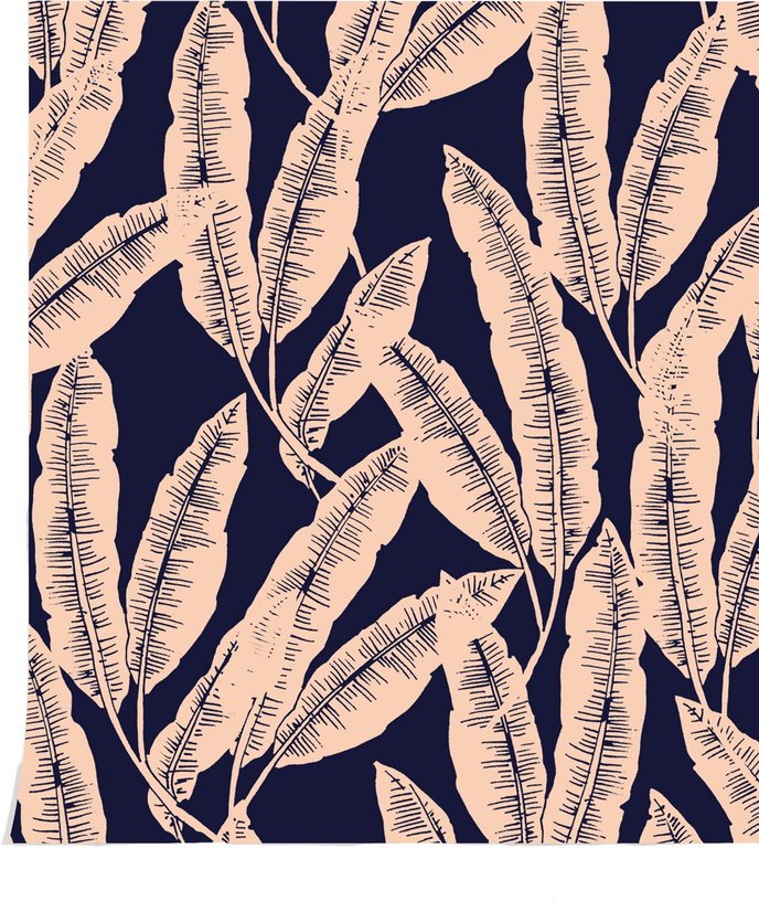 Papier peint bleu Plume - Season Paper - The Cool Republic