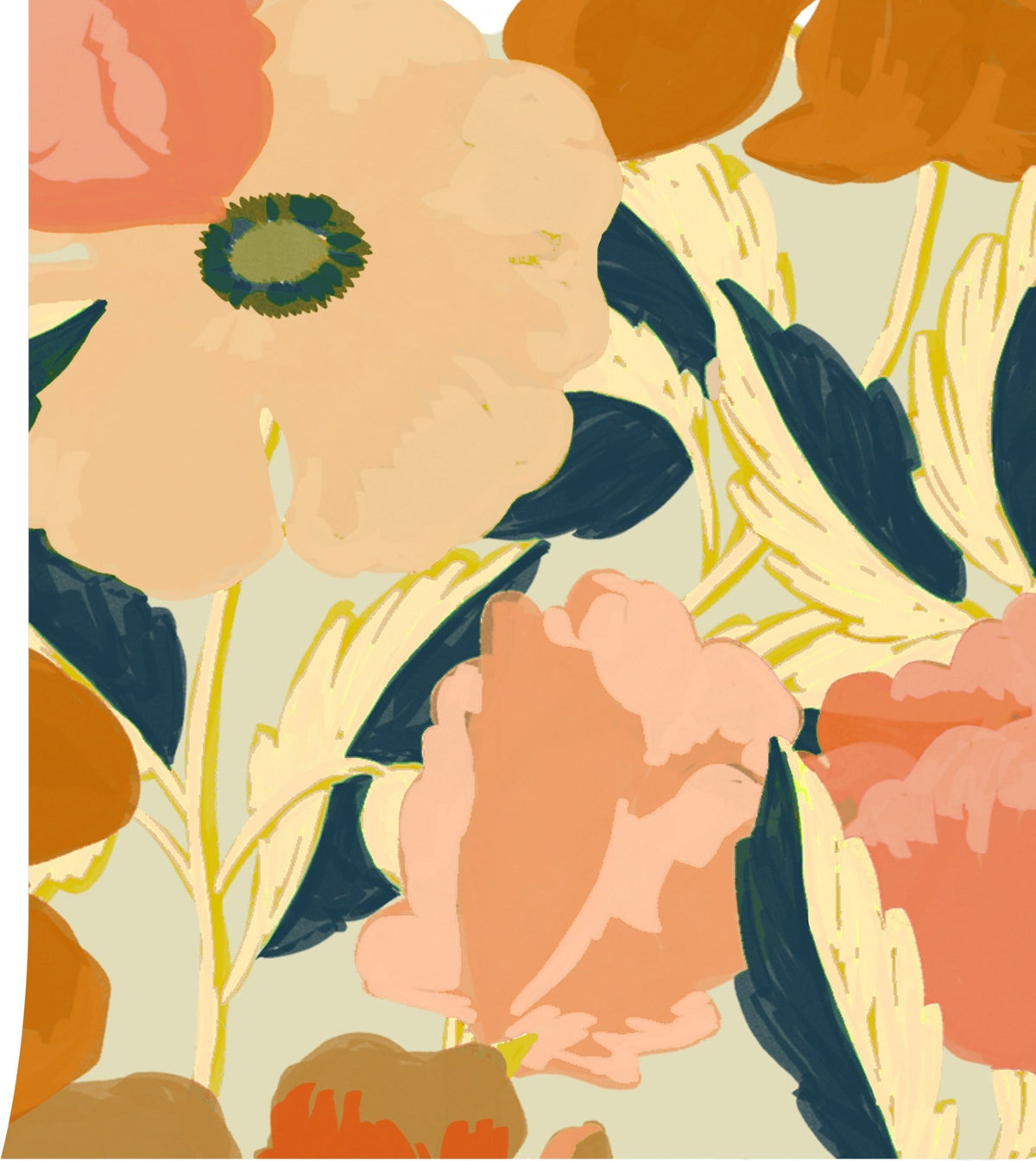 Papier peint Coquelicots - Season Paper - The Cool Republic