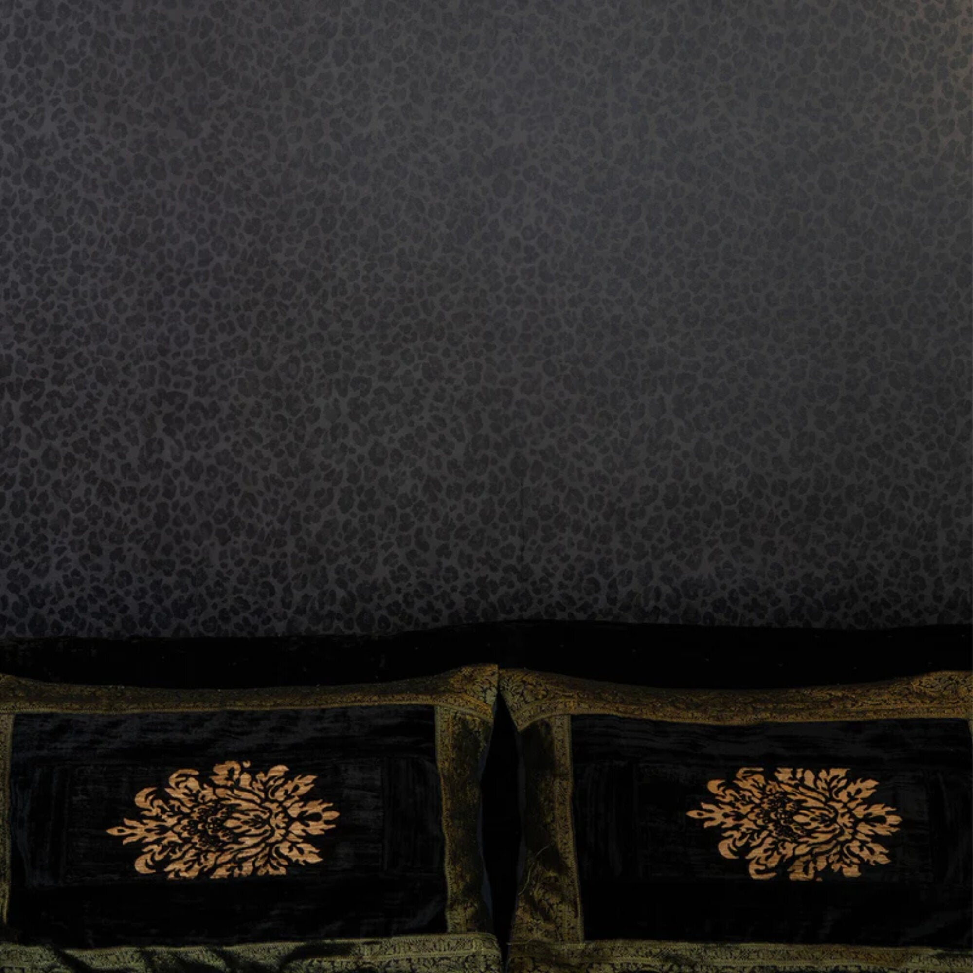 Papier peint intissé ebène 192x270 cm Leopard - Edito