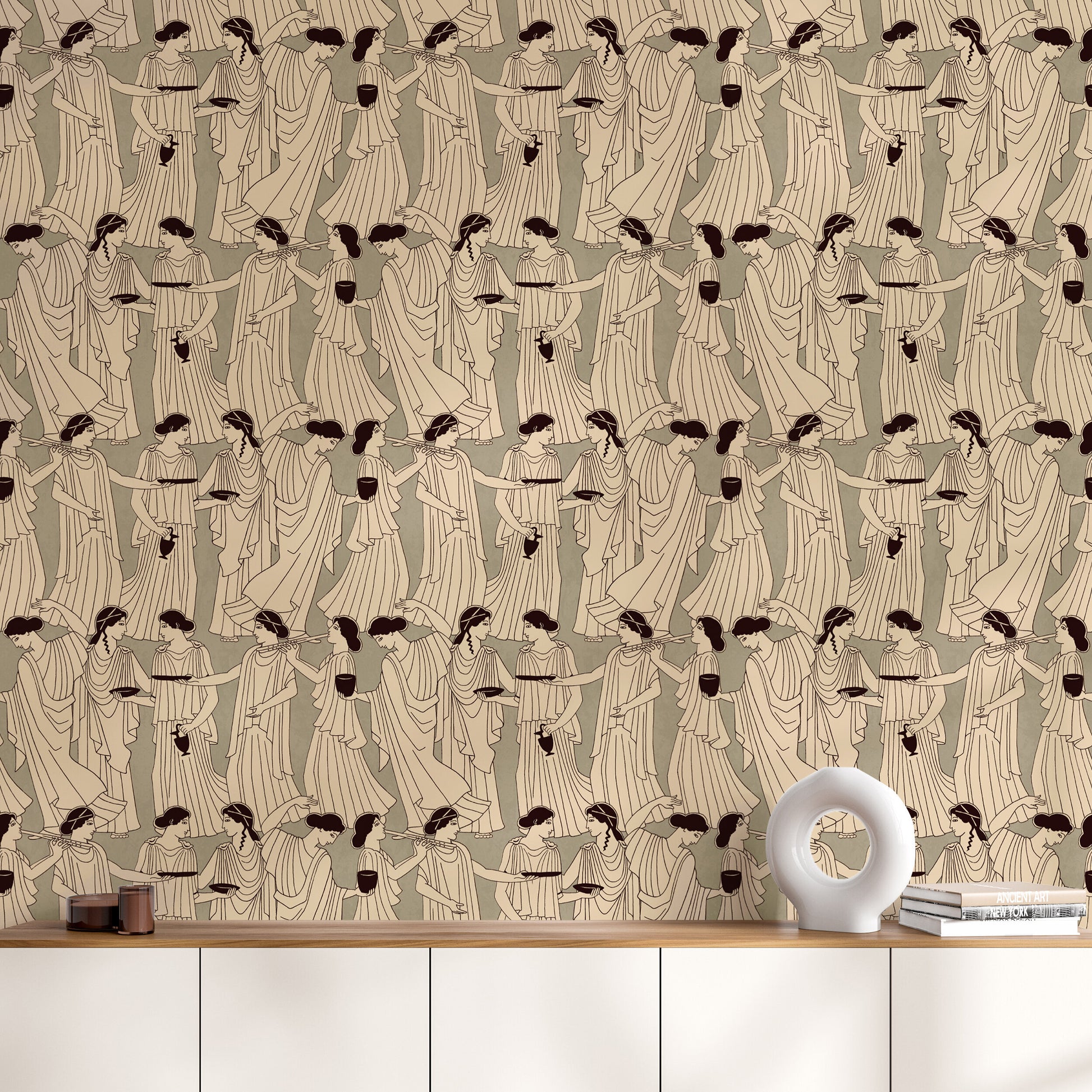 Papier peint intissé gris 192 x 270 cm Déesse - Edito