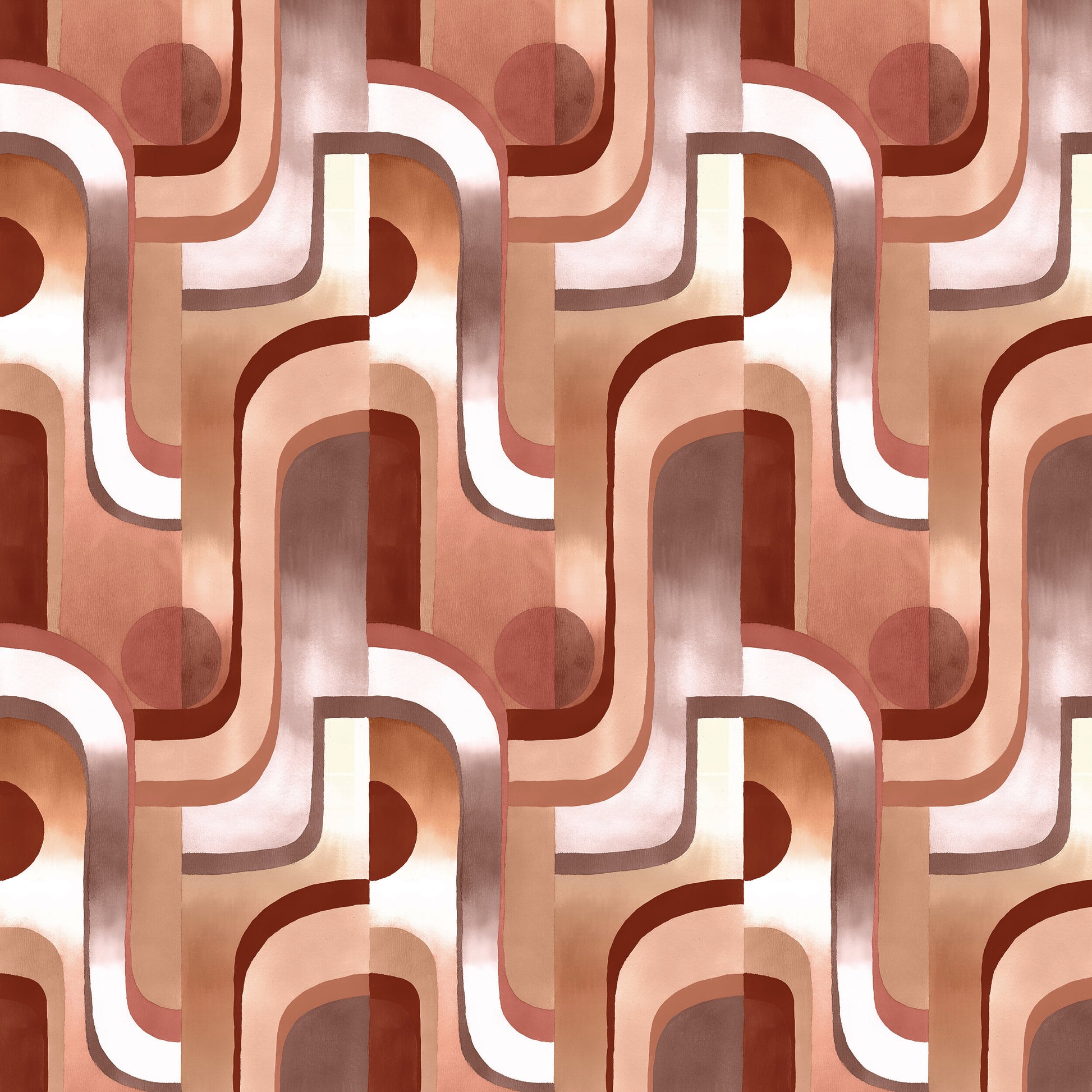 Papier peint intissé terracotta 192 x 270 cm Arpége - Edito