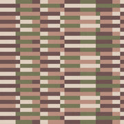 Papier peint intissé terracotta et vert 192x270 cm Bauhaus - Edito