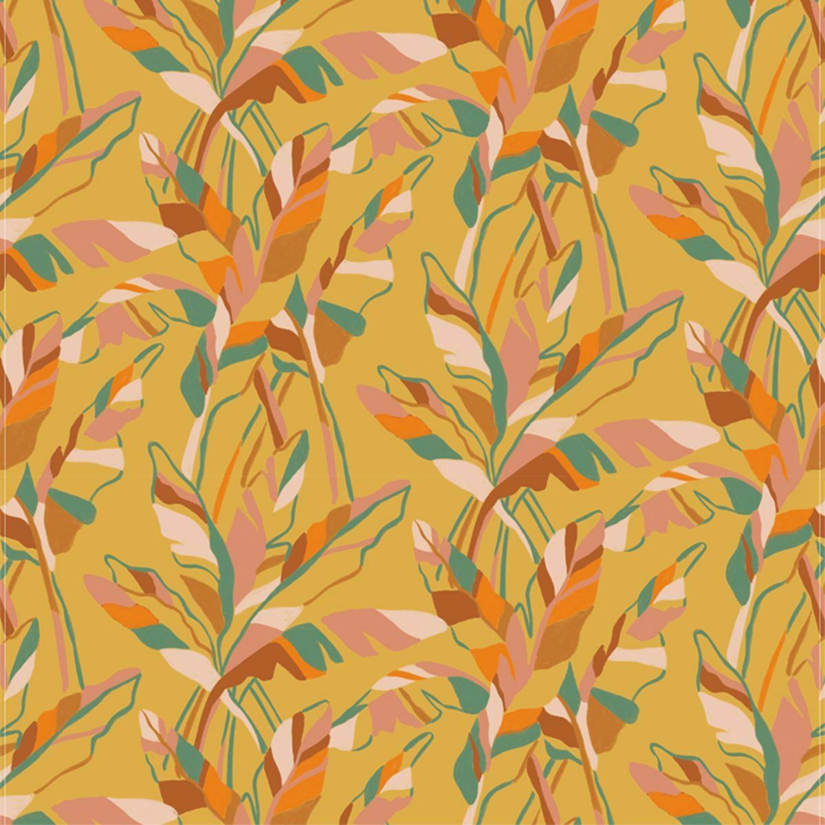 Papier peint jaune Banana Raccordable - Edito - The Cool Republic