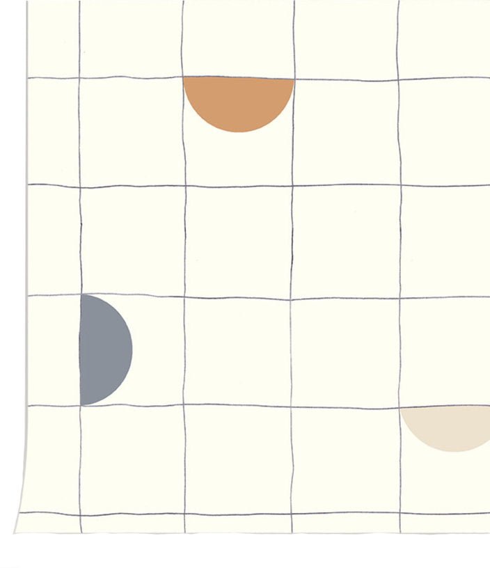 Papier peint moutarde Lune - Season Paper x Heju - The Cool Republic