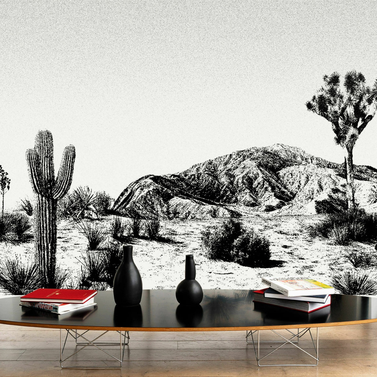Papier peint noir et blanc Arizona - Edito - The Cool Republic
