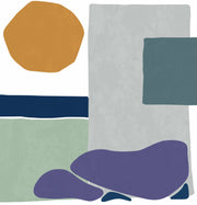 Papier peint Pensées Abstraites bleu 240 x 250 cm - Edito - The Cool Republic