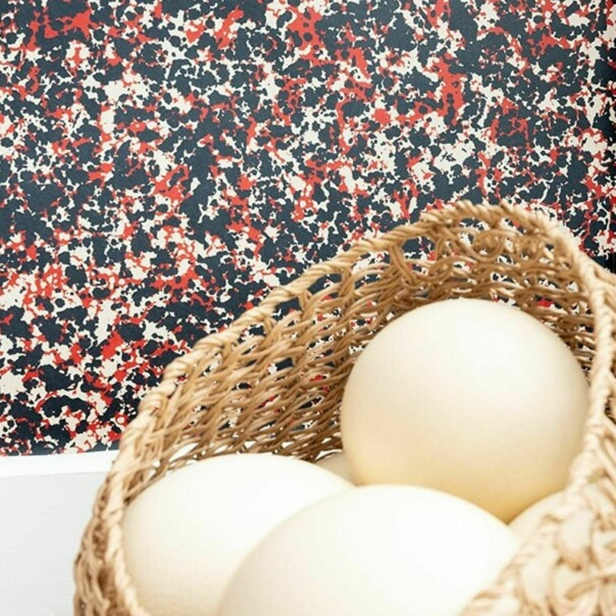Papier peint rouge Beaux Arts Raccordable - Edito - The Cool Republic