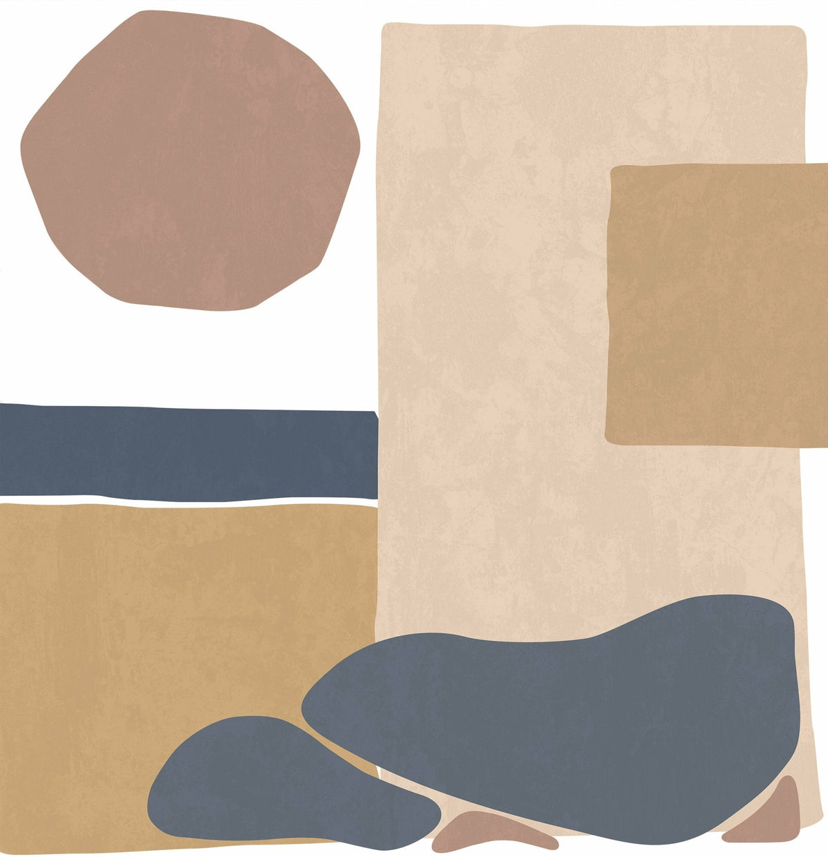 Papier peint terracotta Pensées Abstraites - Edito - The Cool Republic