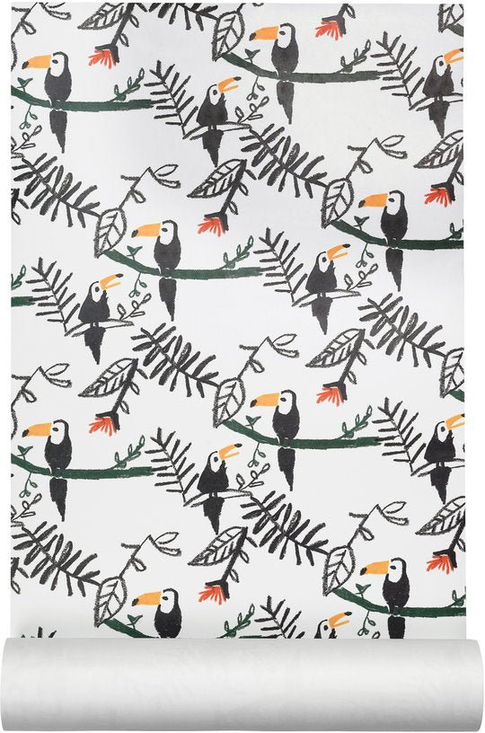 Papier peint toucan 10 m - Nofred - The Cool Republic
