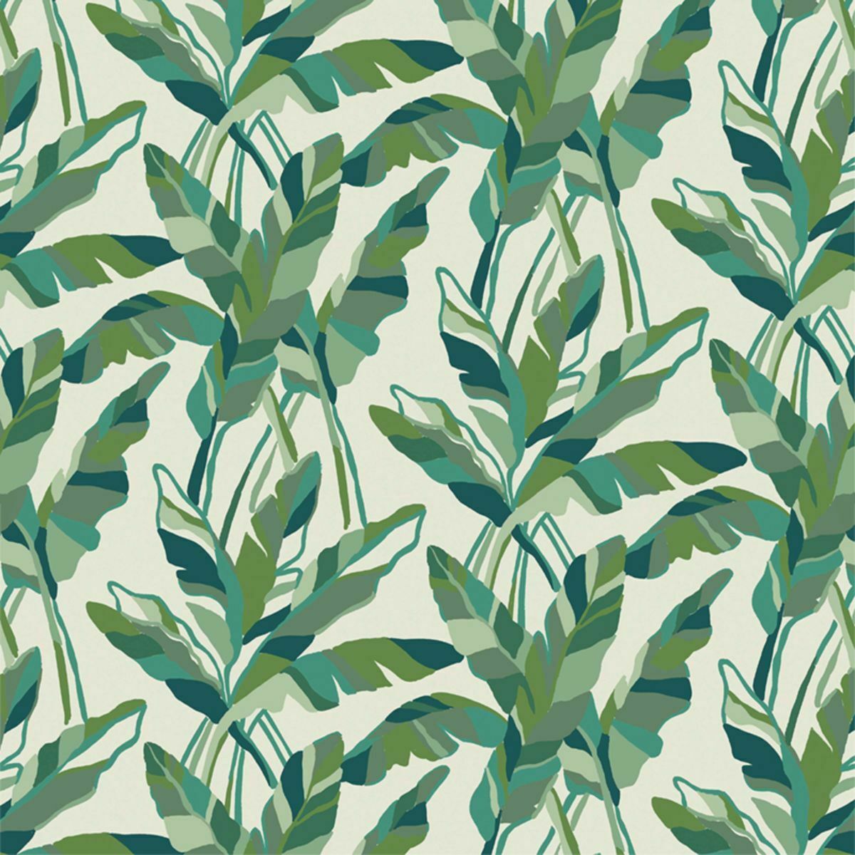 Papier peint vert Banana Raccordable - Edito - The Cool Republic