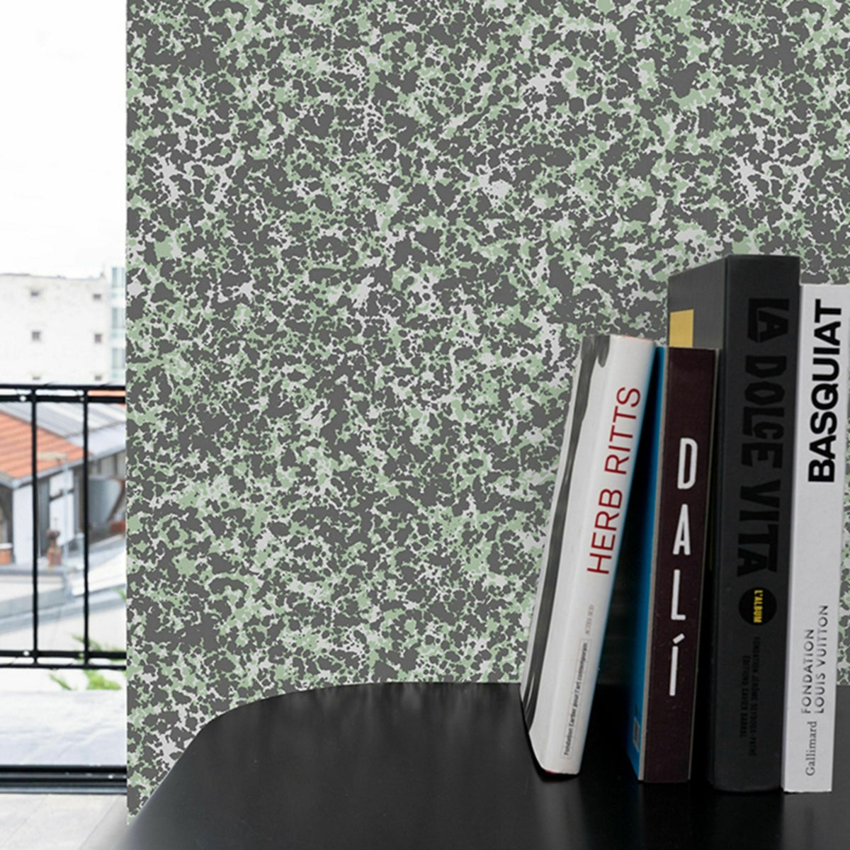 Papier peint vert Beaux Arts Raccordable - Edito - The Cool Republic