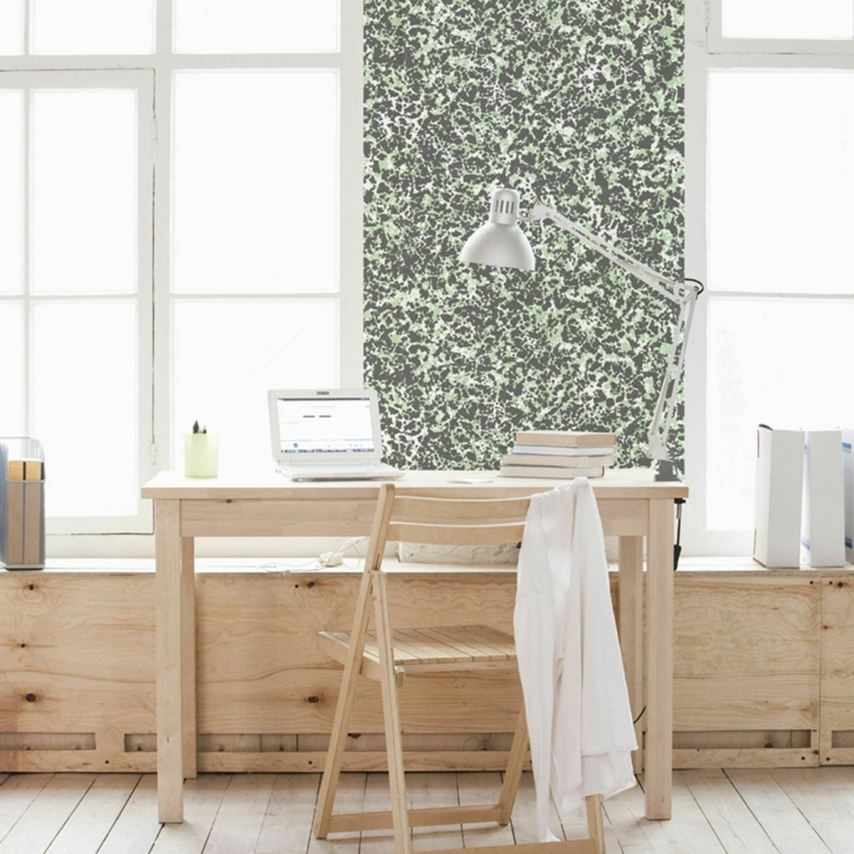 Papier peint vert Beaux Arts Raccordable - Edito - The Cool Republic