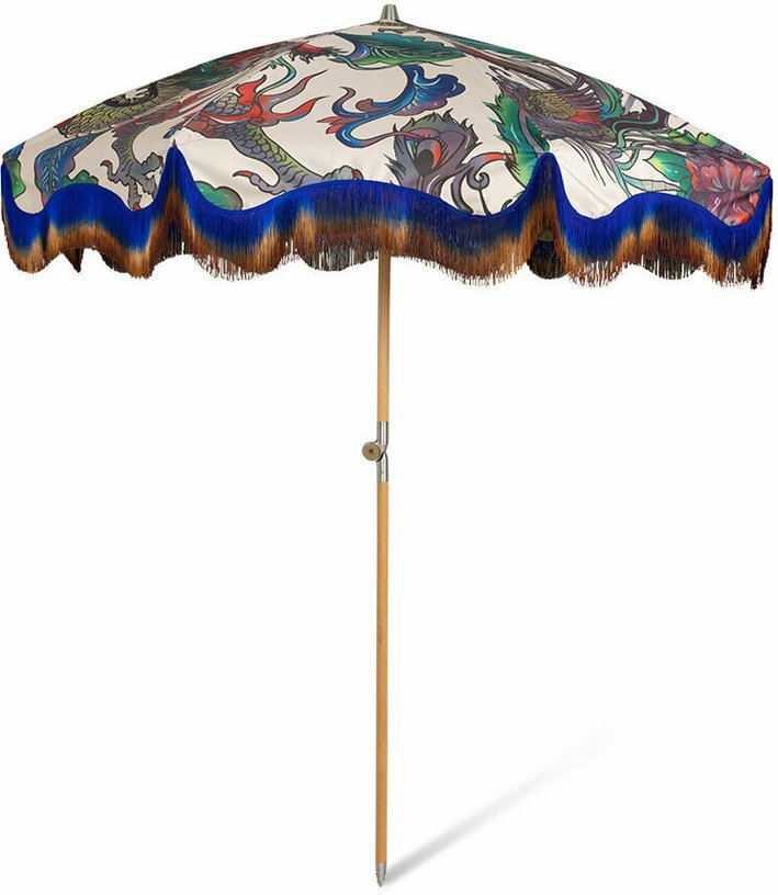 Parasol de plage à motifs dragons 200 x 230 cm Traditional Blend - HKliving - The Cool Republic
