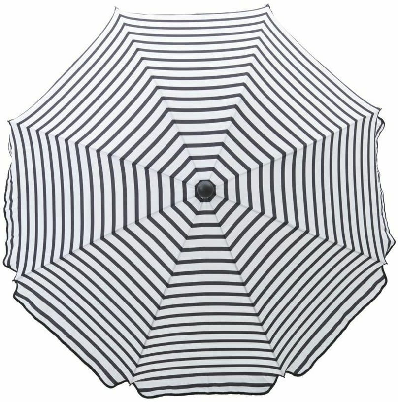 Parasol de plage/jardin Oktogon Noir/Blanc - House Doctor - The Cool Republic