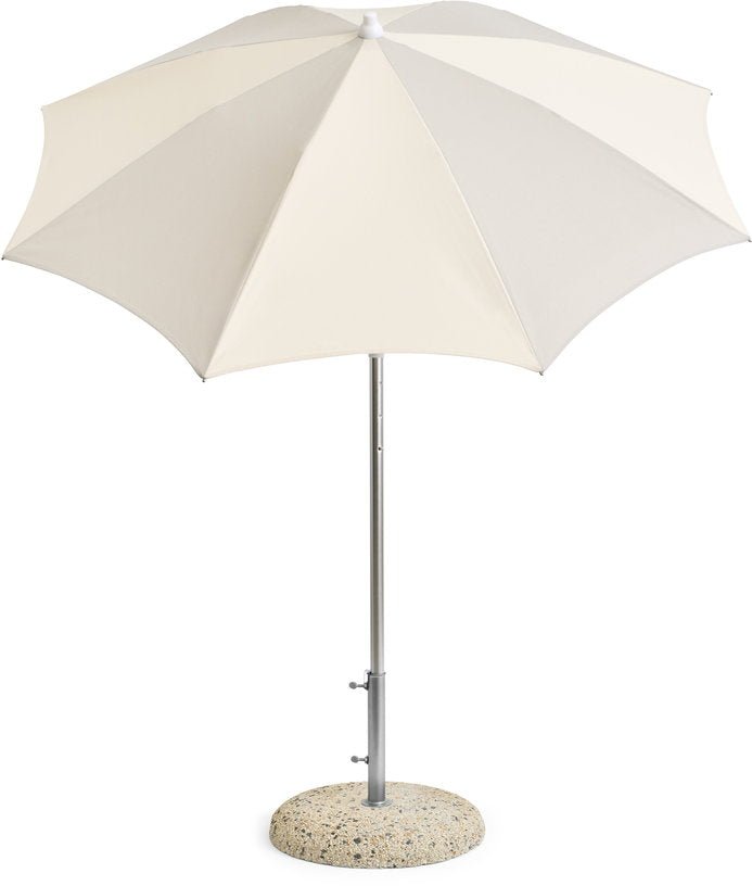 Parasol octogonal blanc cassé et gris 200x200x223cm Terrazza - HAY - The Cool Republic