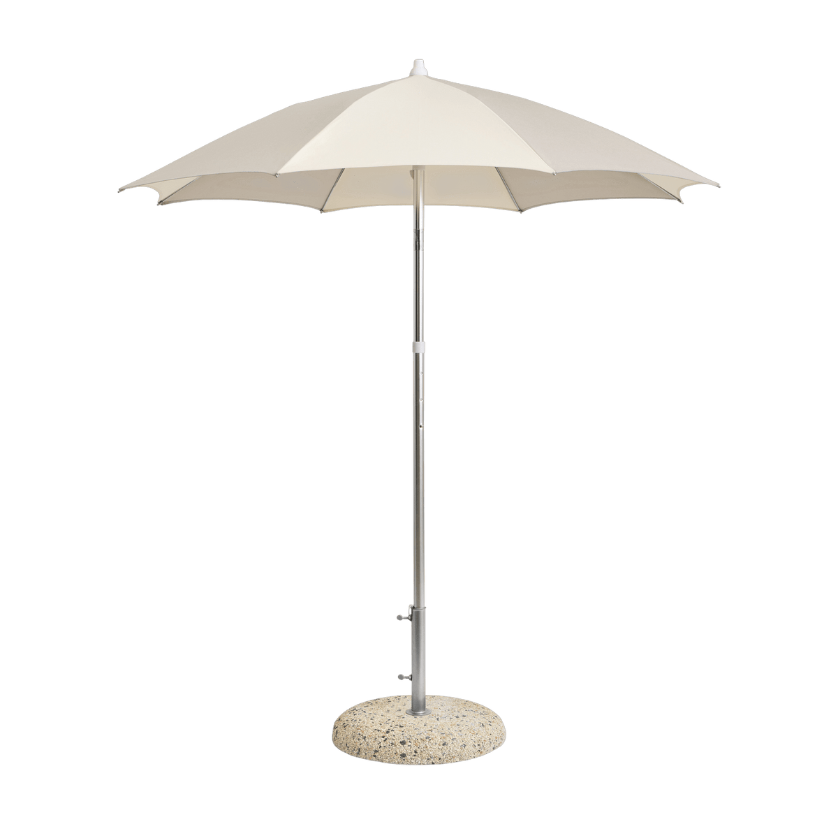 Parasol octogonal blanc cassé et gris 200x200x223cm Terrazza - HAY - The Cool Republic