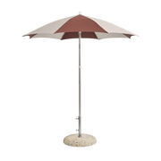 Parasol octogonal blanc et bordeaux 200x200x223cm Terrazza - HAY - The Cool Republic