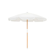 Parasol rond en tissu blanc antique 200cm Amalfi - Business & Pleasure - The Cool Republic